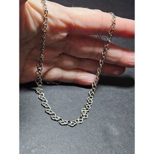 OTC International sterling silver heart chain necklace
